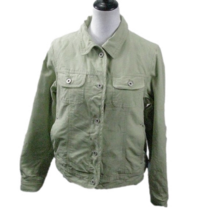 Dri Duck for Her Light Lime Green Canvas Jacket Size Medium